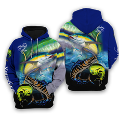 Maxcorners Mahi-mahi, Wahoo, Tuna Customize Name 3D Shirts