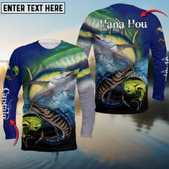 Maxcorners Mahi-mahi, Wahoo, Tuna 3D Shirts For Rhonda