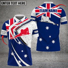 Maxcorners Personalized Billiard Ball Flag Player Polo Shirt