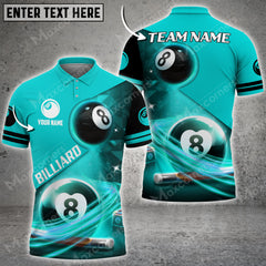 Maxcorners Billiards Ball 8 Light Personalized Name, Team Name Unisex Shirt ( Multicolor Options )