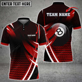 Maxcorners Billiards Ball 8 Color Vector Personalized Name, Team Name Unisex Shirt ( Multicolor Options )