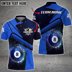 Maxcorners Personalized Billiards Ball 8 Color Style, Team Name Unisex Shirt