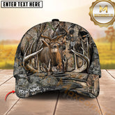 Maxcorners s Deer Hunting Antler Border Bow Hunter Camo Personalized Name 3D Cap (4 Colors)