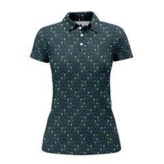 Maxcorners Funny Pattern Golf Shirt, Dog Golf Shirt, Dorberman Golf Shirt For Men, Crazy Golf Shirt For Golfer