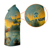 Maxcorners Gone Squatchin, Bigfoot Fishing, Funny Fishing Shirt, SPF Shirt, Fisherman Outfit, Mens Casual Shirts