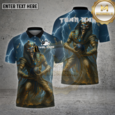 Maxcorners Bowling Shirt Mummy Pharaoh Lightning Storm Multioptions Personalized Name, Team Name Unisex 3D Shirt (4 Colors)