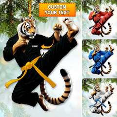 Maxcorners Custom Ornament, Tiger Judo Ornament, Christmas Decor 2D Flat LM2211