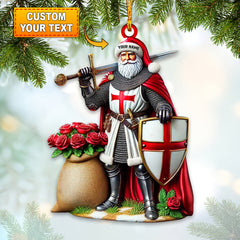 Maxcorners Santa England Christmas Home Decor Christmas Ornament, Personalized Ornament 2D Flat LM2211