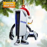 Maxcorners Custom Name Gamer Ornament, Game Lover Christmas Gift 2D Flat LM2111