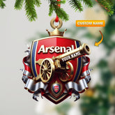 Maxcorners Custom Arsenal FC Lover Ornament, Personalized Ornament 2D Flat LM2211