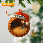 Maxcorners Christmas Basketball Lover, Home Decor, Christmas Ornament, Personalized Ornament 2D Flat LM2111