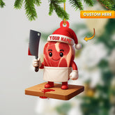Maxcorners Christmas Meat, Home Decor, Christmas Ornament, Personalized Ornament 2D Flat LM2111
