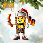 Maxcorners Christmas Beer Home Decor Christmas Ornament, Personalized Ornament 2D Flat LM2211