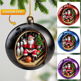 Maxcorners Bowling Ball Christmas Home Decor Christmas Ornament, Personalized Ornament 2D Flat LM2211