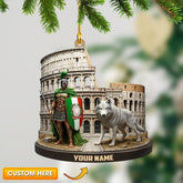 Maxcorners Italy, Home Decor, Christmas Ornament, Personalized Ornament 2D Flat LM2111