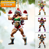 Maxcorners Strong Woman Home Decor Christmas Ornament, Personalized Ornament 2D Flat LM2211