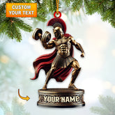 Maxcorners Roman Soldier Christmas Home Decor Christmas Ornament, Personalized Ornament 2D Flat LM2211