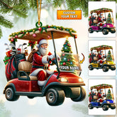 Maxcorners Santa Coming Home Decor Christmas Ornament, Personalized Ornament 2D Flat LM2211