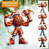 Maxcorners Custom Name Basketball Ornament, Basketball Lover Christmas Gift 2D Flat LM2111