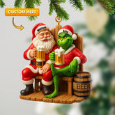 Maxcorners Beer Friends, Home Decor, Christmas Ornament, Personalized Ornament 2D Flat LM2111