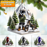 Maxcorners Mountain Bike Home Decor Christmas Ornament, Personalized Ornament 2D Flat LM2211