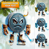 Maxcorners Custom Name Ice Hockey Ornament, Ice Hockey Lover Christmas Gift723 2D Flat LM2111