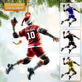 Maxcorners Handball Santa Home Decor Christmas Ornament, Personalized Ornament 2D Flat LM2211