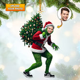 Maxcorners ELF And Christmas Tree Home Decor Christmas Ornament, Personalized Ornament 2D Flat LM2211