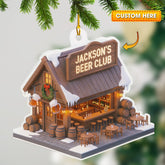 Maxcorners Beer Club, Home Decor, Christmas Ornament, Personalized Ornament 2D Flat LM2111