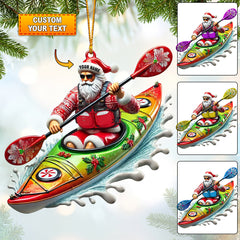 Maxcorners Kayak Christmas Home Decor Christmas Ornament, Personalized Ornament 2D Flat LM2211