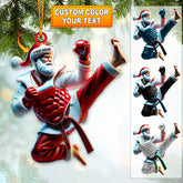 Maxcorners Custom Name Taekwondo Ornament, Taekwondo Christmas Gift 2D Flat LM2211