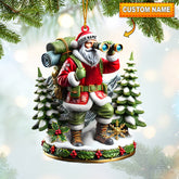 Maxcorners Santa Discovery Home Decor Christmas Ornament, Personalized Ornament 2D Flat LM2211