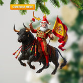 Maxcorners Christmas Spain, Home Decor, Christmas Ornament, Personalized Ornament 2D Flat LM2111