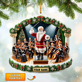 Maxcorners Santa Orchestra Home Decor Christmas Ornament, Personalized Ornament 2D Flat LM2211