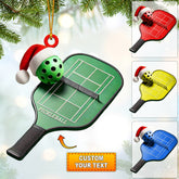 Maxcorners Pickleball Home Decor Christmas Ornament, Personalized Ornament 2D Flat LM2211