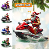 Maxcorners Custom Name Santa Jeski Ornament, Santa Christmas Gift 2D Flat LM2111