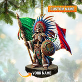 Maxcorners Custom Name Mexico Ornament, Christmas Gift for Mexico Lover 2D Flat LM2111