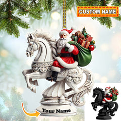 Maxcorners Chess Santa Christmas Ornament, Personalized Ornament 2D Flat LM2211