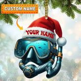 Maxcorners Diving Home Decor, Christmas Ornament, Personalized Ornament 2D Flat LM2111