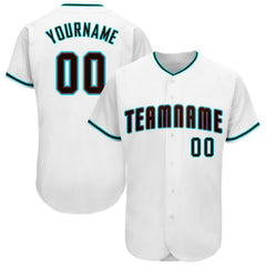 Maxcorners Custom White Black-Aqua Baseball Jersey
LM0609