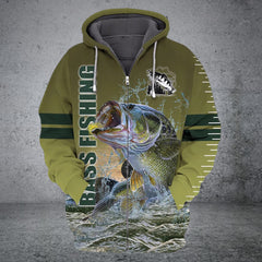 Maxcorners Fishing Shirt Bass Fishing 3d Full Print Fishing Lover