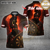 Maxcorners Darts Shirt Lightning Warrior Multioptions Personalized Name, Team Name Unisex 3D Shirt (4 Colors)