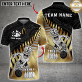 Maxcorners Bowling Shirt Maori Tribal Warrior Multioptions Personalized Name, Team Name Unisex 3D Shirt (4 Colors)
