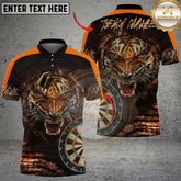 Maxcorners Dart Shirt Tiger Face Roaring Multioptions Personalized Name, Team Name Unisex 3D Shirt (4 Colors)