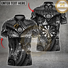 Maxcorners Dart Shirt Royal Crown Gold Pattern Multioptions Personalized Name, Team Name Unisex 3D Shirt (4 Colors)