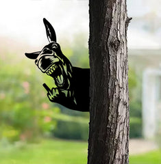 Maxcorners Funny Donkey Metal Sign WITH LED/WITHOUT LED - Hilarious Farm Yard Decor, Gag Gift for Ranch Owners & Outdoor Spaces LM0110