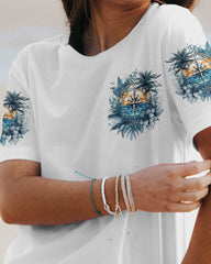 Maxcorners Ocean Air Salty Hair Compass All Over Print LM2101