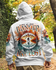 Maxcorners Not All Who Wander Are Lost Bigfoot Compass All Over Print LM1601