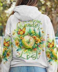 Maxcorners Not All Who Wander Are Lost Compass All Over Print LM2101
