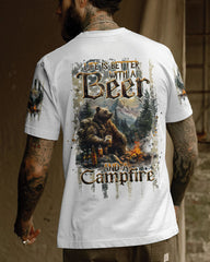 Maxcorners Life Is Better With A Beer And A Campfire Bear All Over Print LM2101